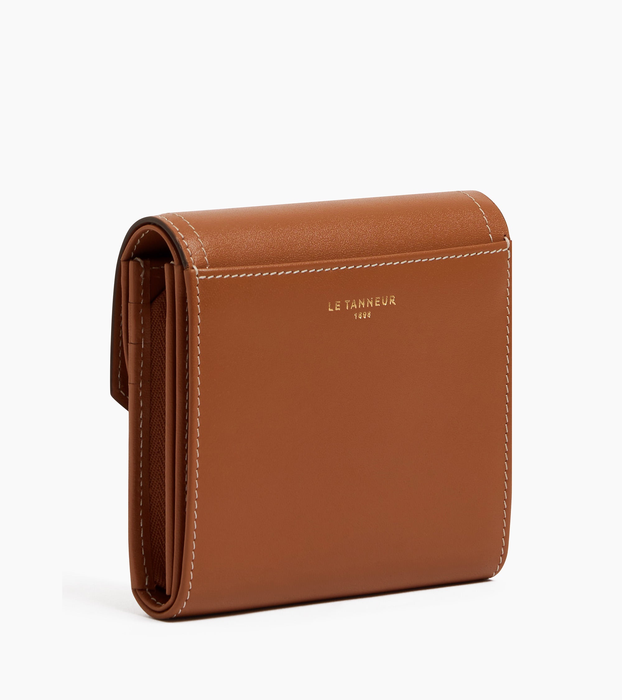 Rose smooth leather wallet